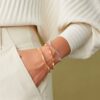 Marrakech Stackable Twisted Bangle Bracelet in Rose Gold - Image 7