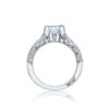 "Classic Crescent" Princess-Cut Diamond Engagement Ring - Image 3