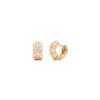 Confetti 0.93 Carat Diamond Huggie Earrings in Yellow Gold - Small Model - Image 2