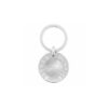 Classic Sterling Silver Button Key Fob with Mother of Pearl Inlay - Image 2