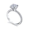 Princess PavÃ©-set Diamond Engagement Ring in Platinum - Image 2