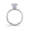 Princess PavÃ©-set Diamond Engagement Ring in Platinum - Image 4