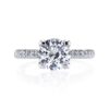 Princess PavÃ©-set Diamond Engagement Ring in Platinum - Image 3