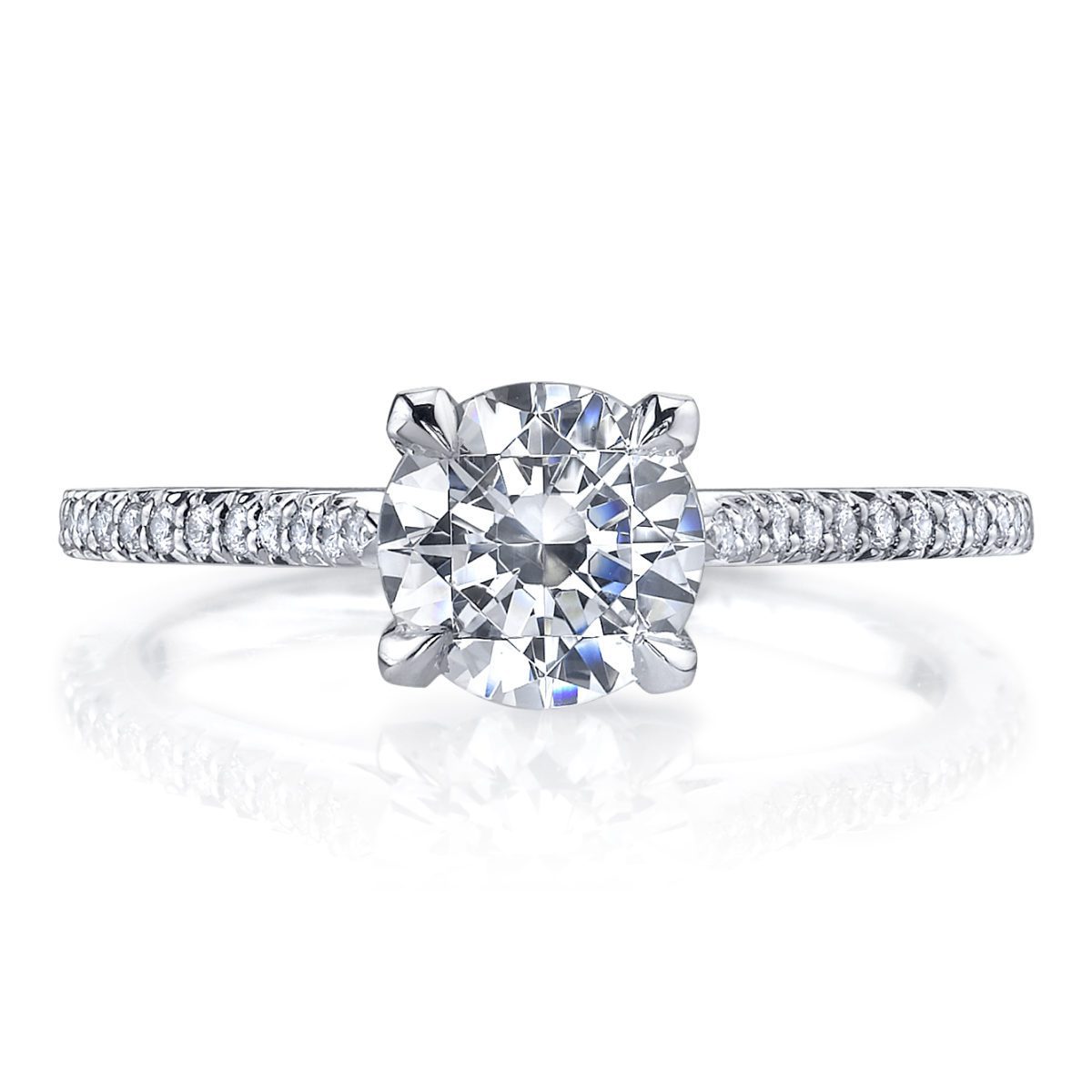 Michael B. Royal Paris Pavé Diamond Engagement Ring