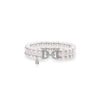Akoya Bracelet Double Row with Diamond in White Gold - Image 2