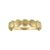 The Ruthie Fluted Circle Ring in Yellow Gold - Image 2