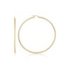 Classic Tube Hoop Earrings in Yellow Gold - Image 3