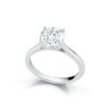 Solitaire Collection - Round Brilliant Diamond Cathedral-set Engagement Ring - Image 3