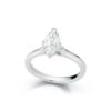 Solitaire Collection - Marquise-Shape Diamond Engagement Ring - Image 4