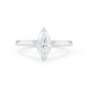 Solitaire Collection - Marquise-Shape Diamond Engagement Ring - Image 2