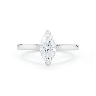 Solitaire Collection - Marquise-Shape Diamond Engagement Ring
