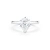 Solitaire Collection - Pear-Shape Diamond Engagement Ring in Platinum - Image 2