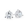 3.02 Carat Round Brilliant Diamond Stud Earrings in White Gold - Image 2