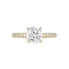 PavÃ© Collection - Cushion-Cut Diamond Engagement Ring in Yellow Gold - Image 2