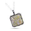 1.66 Carat PavÃ©-Set Multi-Color Diamond Pendant - Image 2