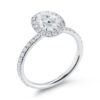 Halo Collection â Oval-Cut Diamond Engagement Ring in Platinum - Image 2