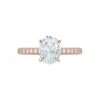 PavÃ© Collection - Oval Diamond Engagement Ring - Image 2