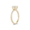 PavÃ© Collection - Round Brilliant-Cut Diamond Engagement Ring in Yellow Gold - Image 3
