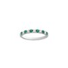 Alternating 0.24 Carat Emerald and 0.20 Carat Diamond Ring in White Gold - Image 2