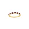 Alternating 0.30 Carat Ruby and 0.20 Carat Diamond Ring in Yellow Gold - Image 2