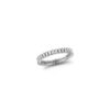 Sadie Pearl Diamond Vertical Baguette Eternity Ring in White Gold - Image 2
