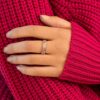 Sadie Pearl 0.45 Carats Baguette-cut Diamond Eternity Ring in Rose Gold - Image 3
