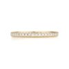 PavÃ© Collection - Single Row Diamond Wedding Band in Yellow Gold - Set 1/2 - Image 4