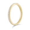 PavÃ© Collection - Single Row Diamond Wedding Band in Yellow Gold - Set 3/4 - Image 3