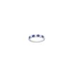 Alternating 1.75 Carat Sapphire and Diamond Ring in White Gold - Image 2
