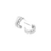 "Fireworks" 0.64 Carat Layered Huggie Earrings in White Gold - Image 2