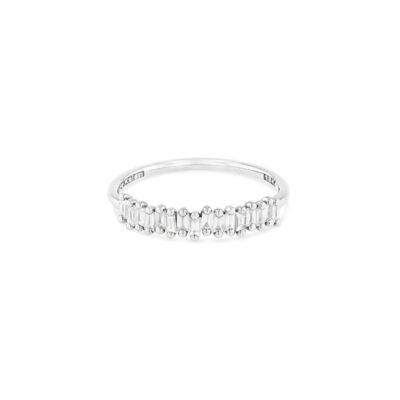 "Fireworks" 0.33 Carat Diamond Stackable Band in White Gold