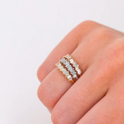 Fireworks 0.33 Carat Diamond Stackable Band in White Gold