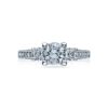 Simply Tacori Three-Stone Diamond Engagement Ring in Platinum - Image 2