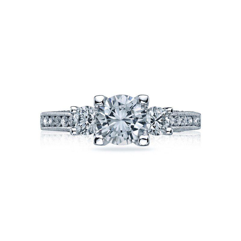 Gorgeous Garnet & Diamond Ring 14K White Gold