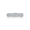 PavÃ© Collection - 0.96 Carat Three-Row Diamond Eternity Wedding Band in White Gold - Image 2