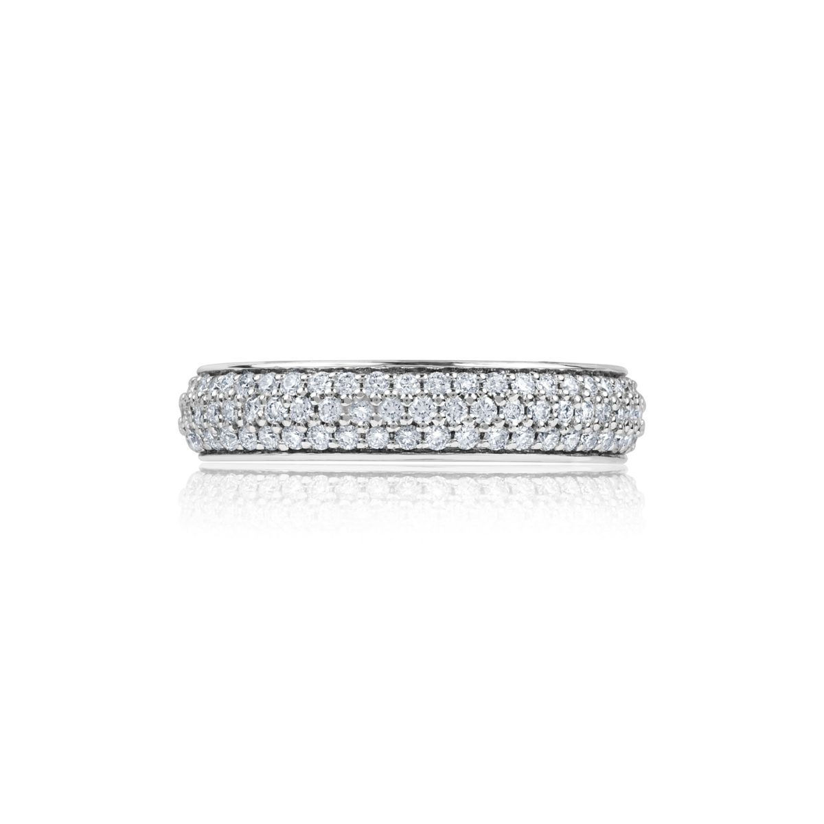 Pavé Diamond Wedding Ring in White Gold | Wedding Bands & Co.