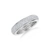 PavÃ© Collection - 0.96 Carat Three-Row Diamond Eternity Wedding Band in White Gold - Image 4
