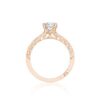 Pretty in Pink Princess-Cut Diamond Engagement Ring in Rose Gold - Image 3