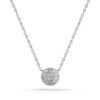 Lauren Joy Mini 0.07 Carats Diamond Disc Necklace in White Gold - 18 Inches - Image 3