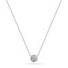 Lauren Joy Mini 0.07 Carats Diamond Disc Necklace in White Gold - 18 Inches - Image 2