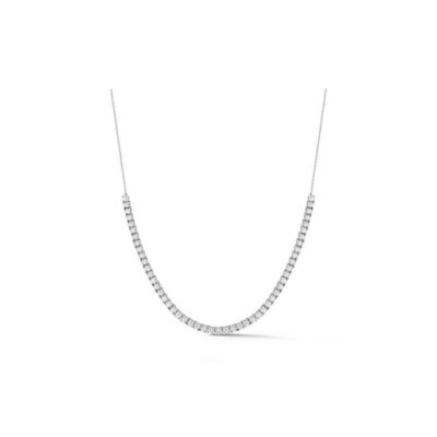 Ava Bea Diamond Tennis Necklace in White Gold