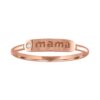 The Twiggy Mama Signet Ring with Diamond in Rose Gold - Image 2