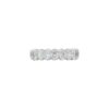Oval Cut Diamond Half Way Eternity Wedding Band in Platinum - Image 2