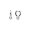 Mikimoto White South Sea Cultured A+ Pearl Huggie Earrings in 18K White Gold - 10mm - PEA864NW