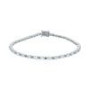 Suzanne Kalan 1.75 Carats Linear Baguette-cut Diamond Tennis Bracelet in 18K White Gold