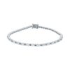 Suzanne Kalan 1.75 Carats Linear Baguette-cut Diamond Tennis Bracelet in 18K White Gold