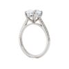PavÃ© Collection - Oval cut Diamond Engagement Ring in Platinum - Image 3