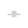 PavÃ© Collection - Oval cut Diamond Engagement Ring in Platinum - Image 2