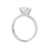 Solitaire Collection - 1.80 Carat Oval cut Diamond Engagement Ring in White Gold (E/VS1) - Image 3