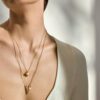 V Code Akoya Cultured A+ Pearl Pendant in Yellow Gold - 6mm - Image 4
